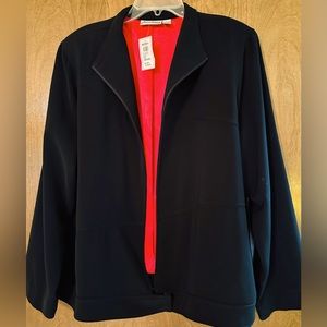Geometric Jacket with red lining!